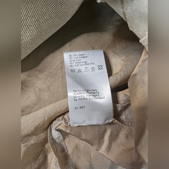 Akris Punto Khaki Canvas Knee Length Pencil Skirt 6 - Picture 10 of 10
